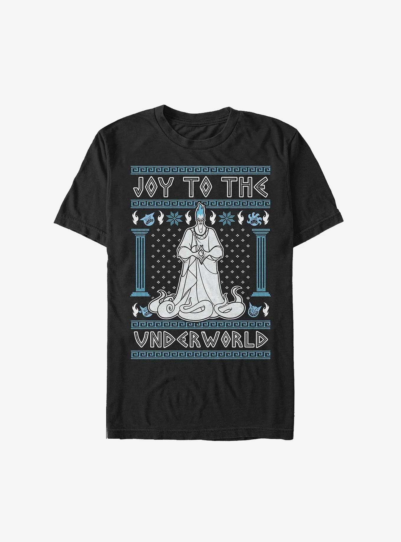 Disney Villains Hades Joy To The Underworld Ugly Christmas Extra Soft T-Shirt T-Shirt | Best-Selling Design | Perfect For Daily Wear