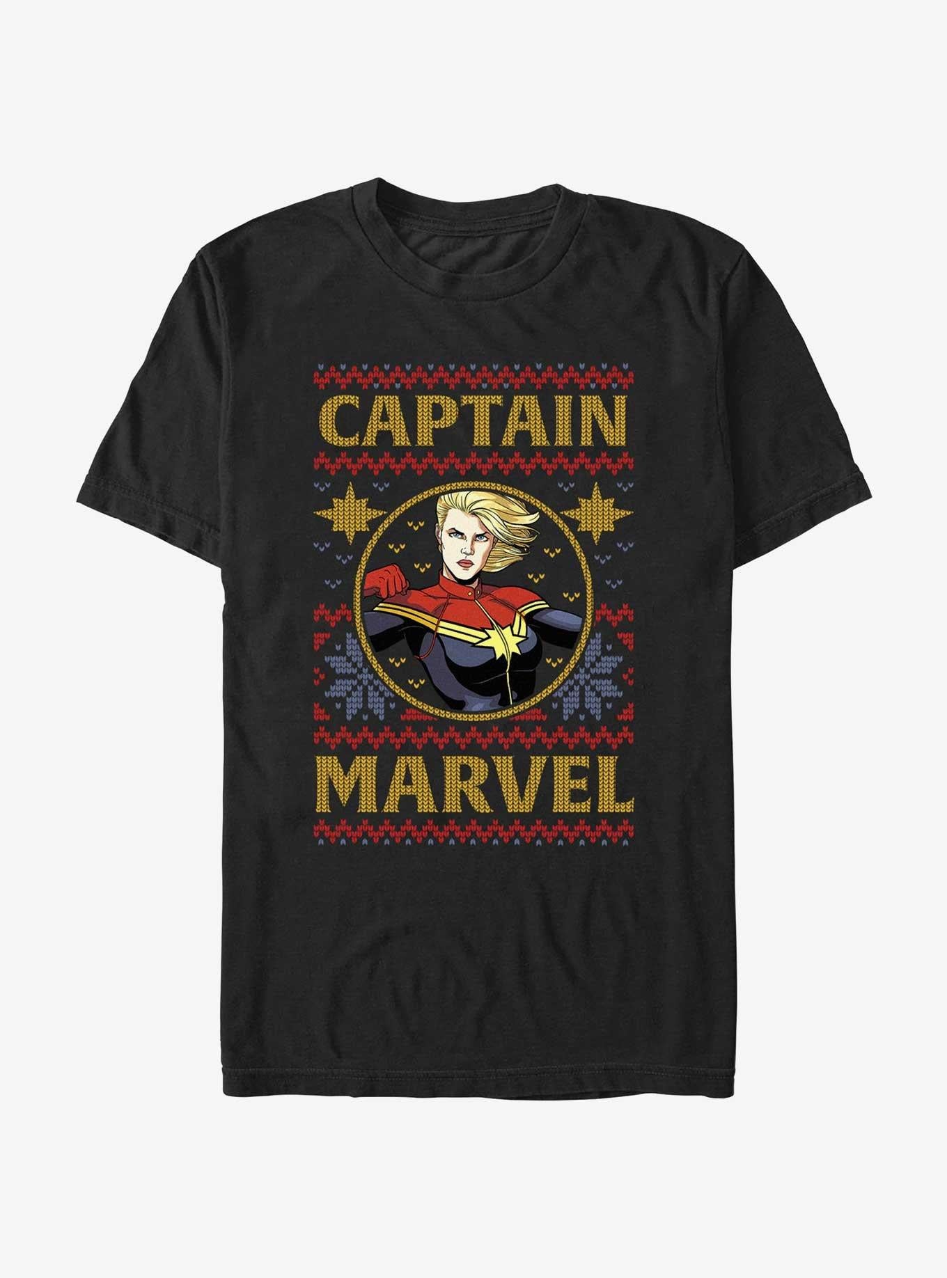 Marvel Captain Marvel Ugly Christmas T-Shirt T-Shirt | Best-Selling Design | Must-Have Style