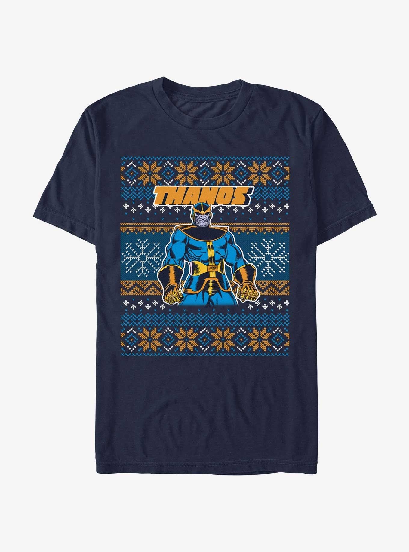 Marvel Thanos Ugly Christmas T-Shirt T-Shirt | Exclusive Art Design | Must-Have Style