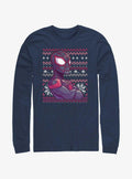 Marvel Spider-Man Miles Morales Ugly Christmas Long-Sleeve T-Shirt | Premium Unisex T-Shirt, Trending Graphic Tee