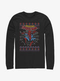 Marvel Spider-Man Web Jump Ugly Christmas Long-Sleeve T-Shirt | Premium Unisex T-Shirt, Trending Graphic Tee