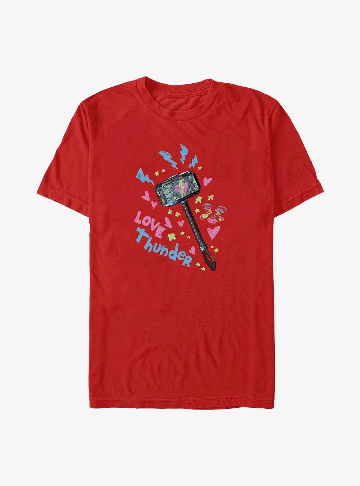 Marvel Thor: Love and Thunder Graffiti Hammer T-Shirt