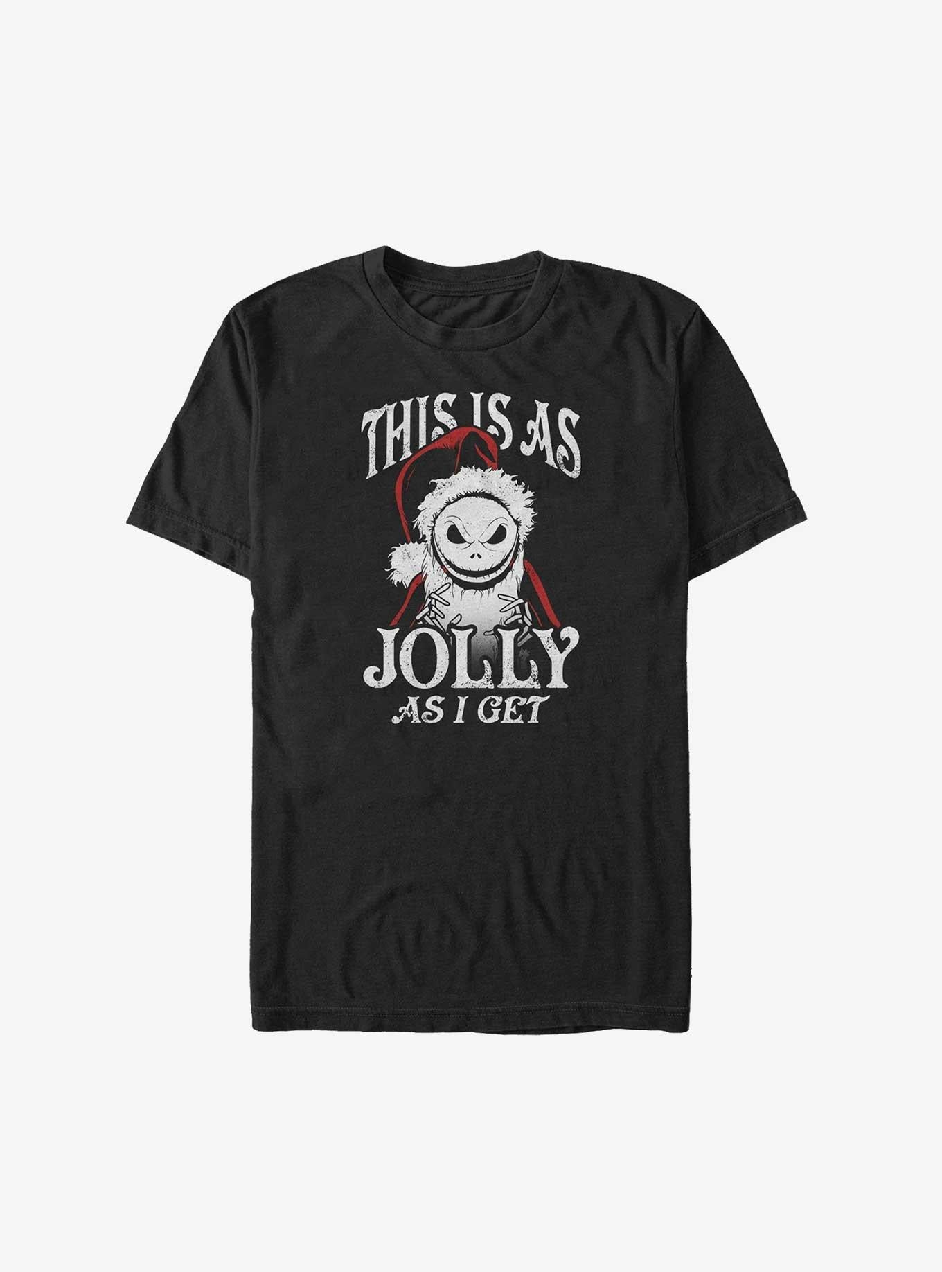 Disney The Nightmare Before Christmas Jolly Santa Jack Big Tall T-Shirt T-Shirt | High-Quality Print | Trending Now