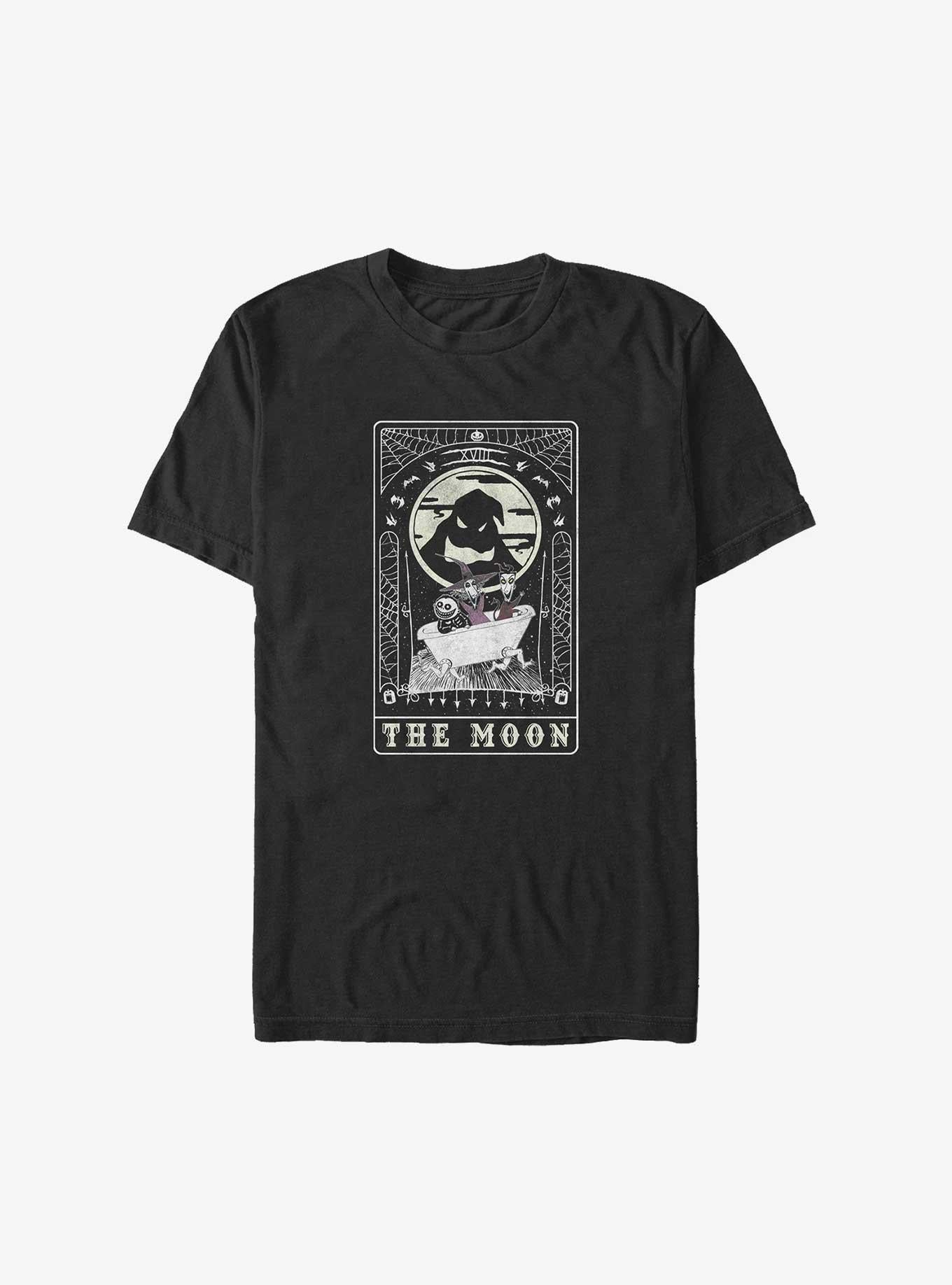 The Nightmare Before Christmas Oogie Boogie The Moon Tarot Card Big Tall T-Shirt T-Shirt | Vintage Graphic Vibe | Trending Now