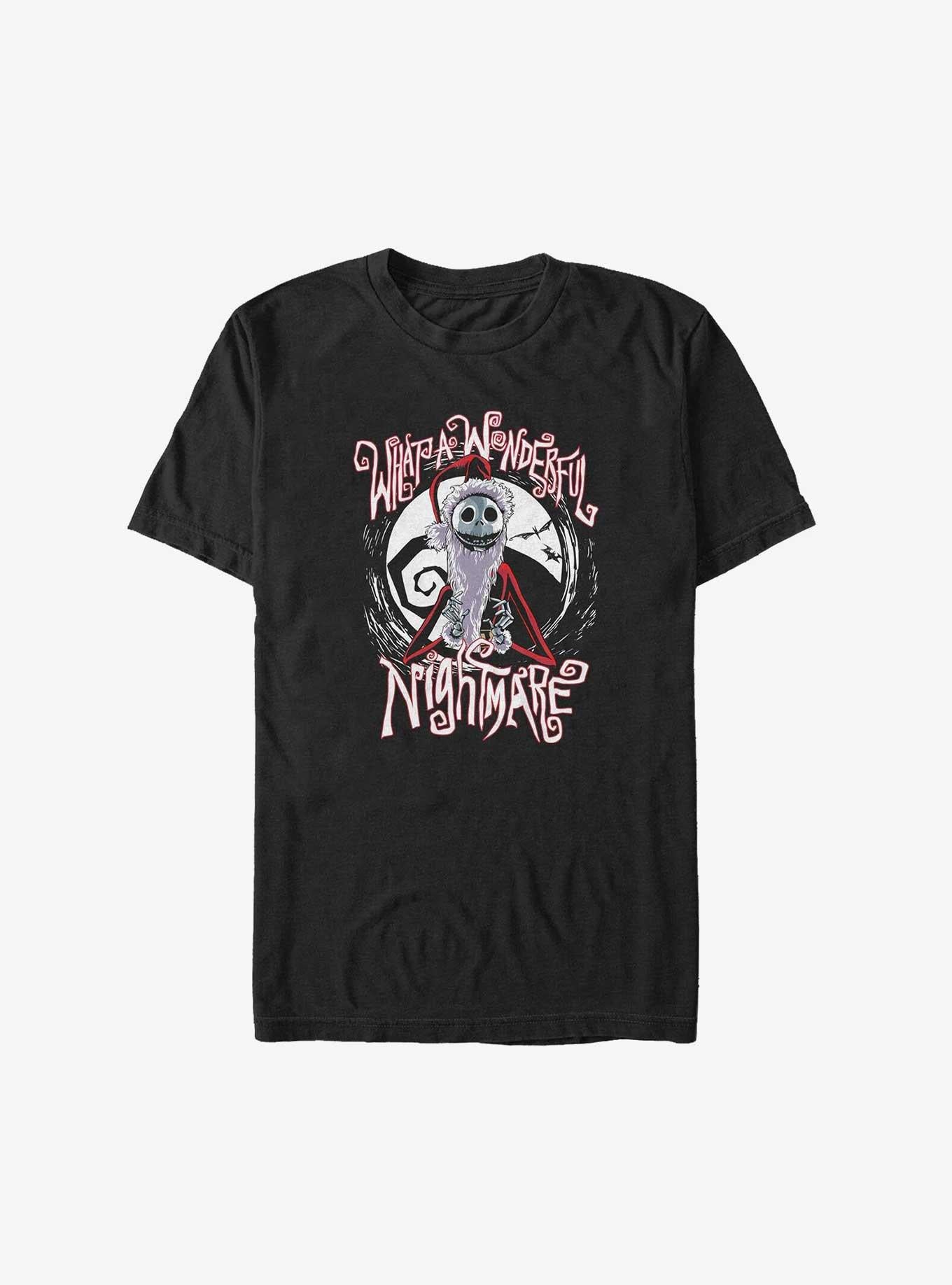 Disney The Nightmare Before Christmas Santa Jack What A Wonderful Nightmare Big Tall T-Shirt T-Shirt | Bold Graphic Edition | Top Pick For Fans