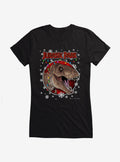Jurassic Park Christmas Holiday T-Rex Girls T-Shirt T-Shirt | Vintage Graphic Vibe | Must-Have Style