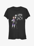 The Nightmare Before Christmas Her Jack Girls T-Shirt T-Shirt | High-Quality Print | Perfect For Daily Wear
