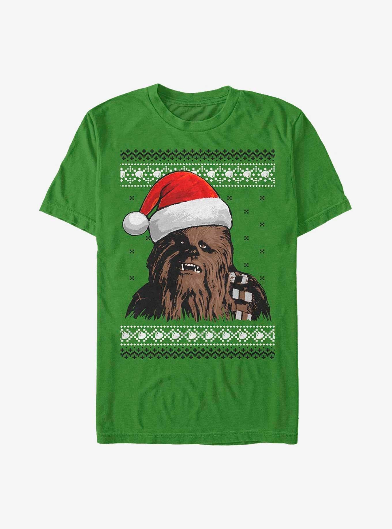 Star Wars Holiday Chewie Ugly Christmas T-Shirt T-Shirt | Vintage Graphic Vibe | Top Pick For Fans