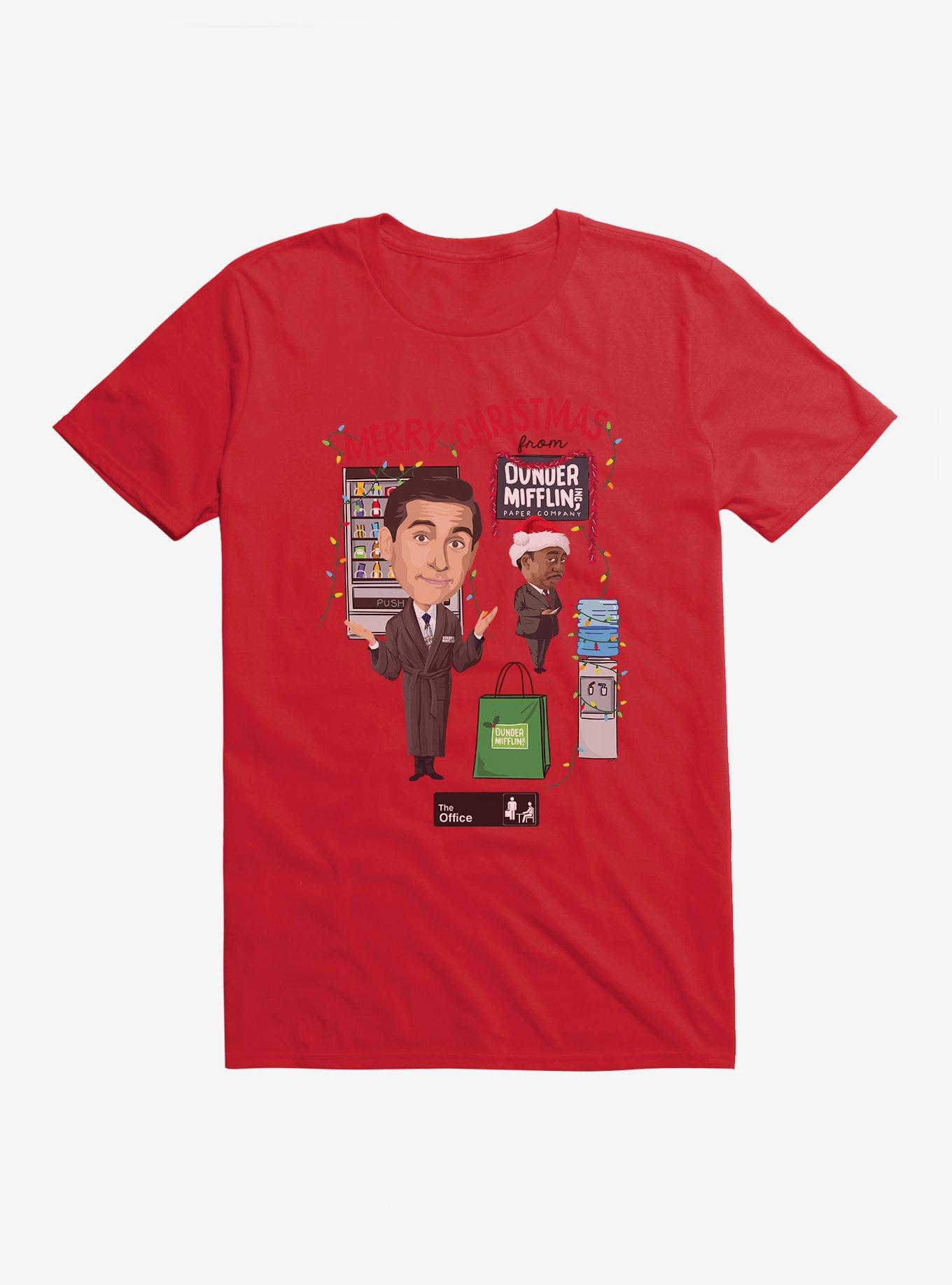 The Office Dunder Mifflin Christmas T-Shirt T-Shirt | Exclusive Art Design | Top Pick For Fans
