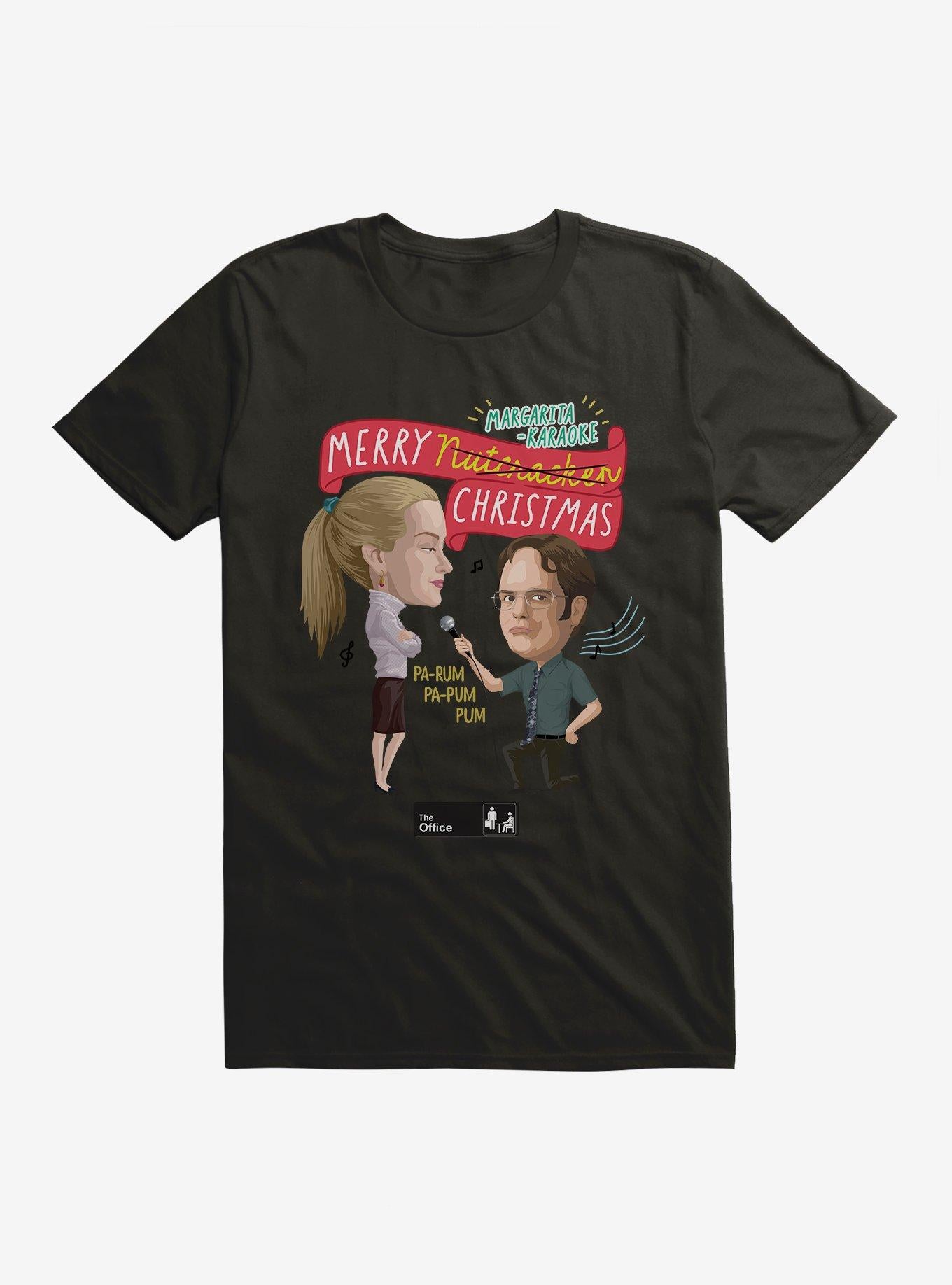 The Office Margarita-Karaoke Christmas T-Shirt T-Shirt | High-Quality Print | Great Gift Idea
