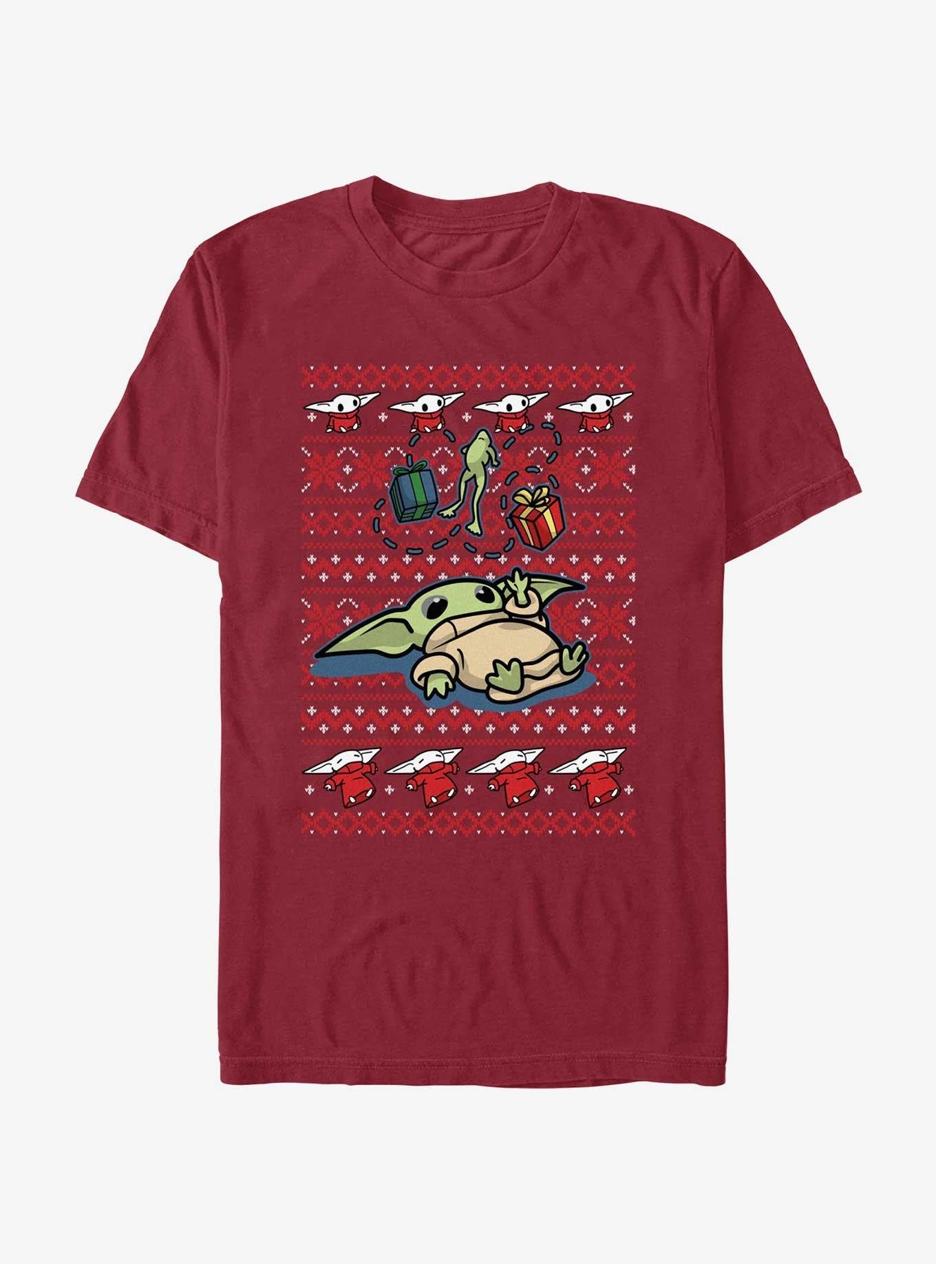Star Wars The Mandalorian Grogu Gifts Ugly Christmas T-Shirt | Premium Unisex T-Shirt, Trending Graphic Tee