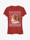 Disney The Fox and the Hound Tod and Copper Ugly Christmas Girls T-Shirt T-Shirt | High-Quality Print | Perfect For Daily Wear