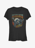 Disney The Nightmare Before Christmas Jack Skellington Badge Girls T-Shirt T-Shirt | Fan Favorite Style | Great Gift Idea