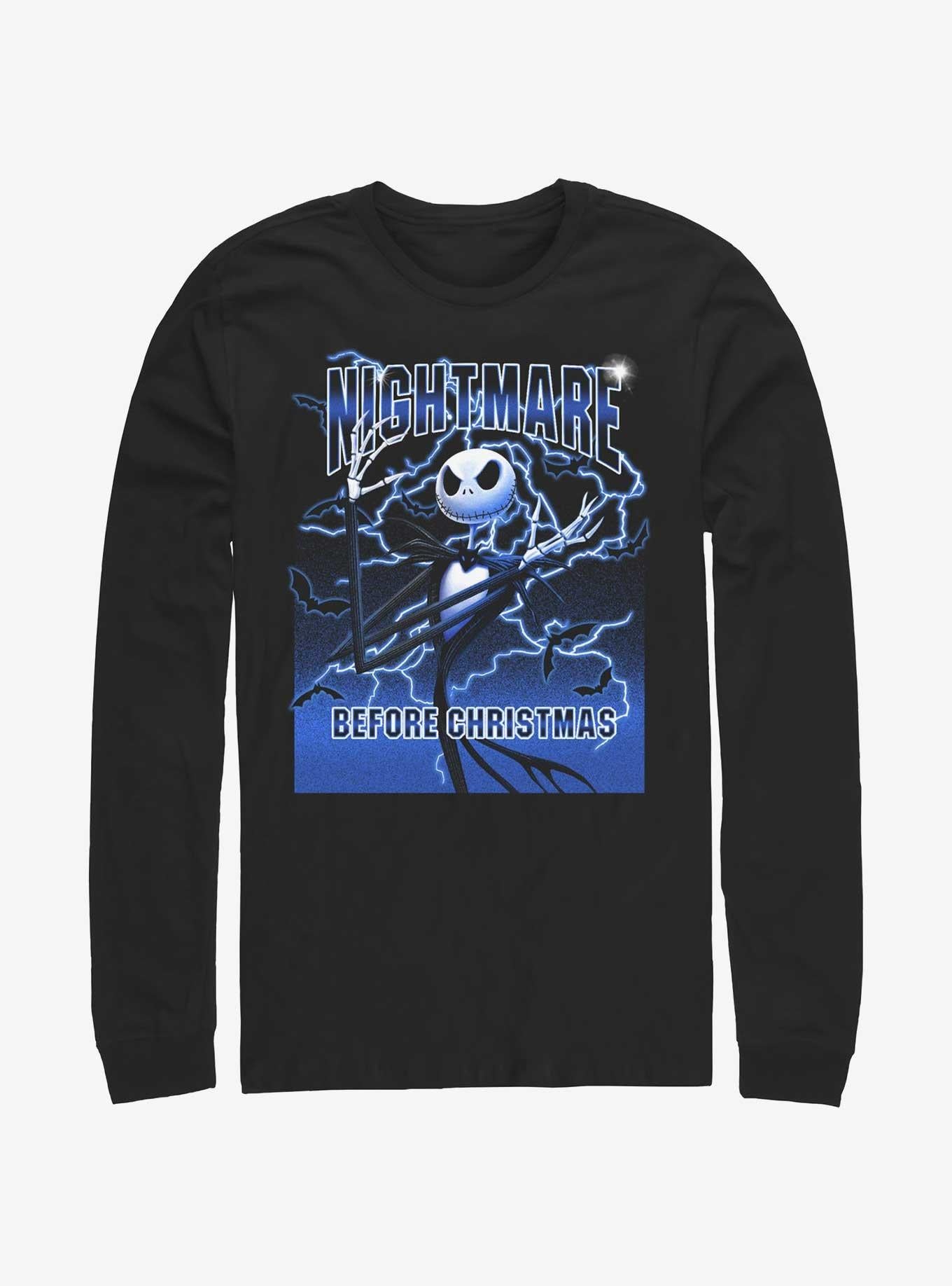 Disney The Nightmare Before Christmas Electric Jack Long-Sleeve T-Shirt T-Shirt | Top Trending Artwork | Trending Now