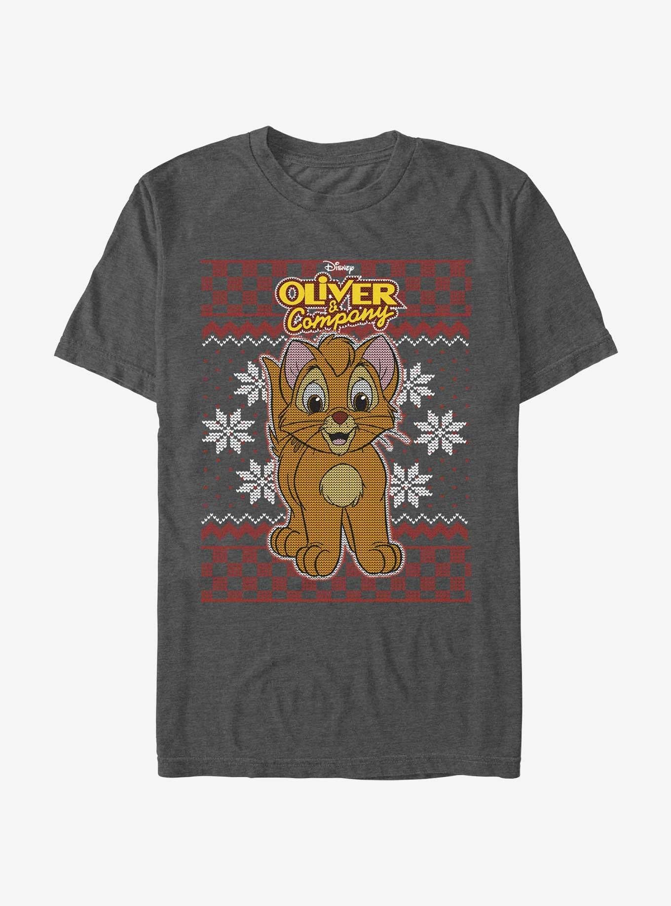 Disney Oliver Company Oliver Ugly Christmas T-Shirt T-Shirt | Top Trending Artwork | Must-Have Style