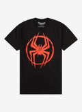 Marvel SpiderMan Across The SpiderVerse Miles Logo TShirt Graphic Tee | Graphic Tee | Unisex Shirt | Top Trending Fashion