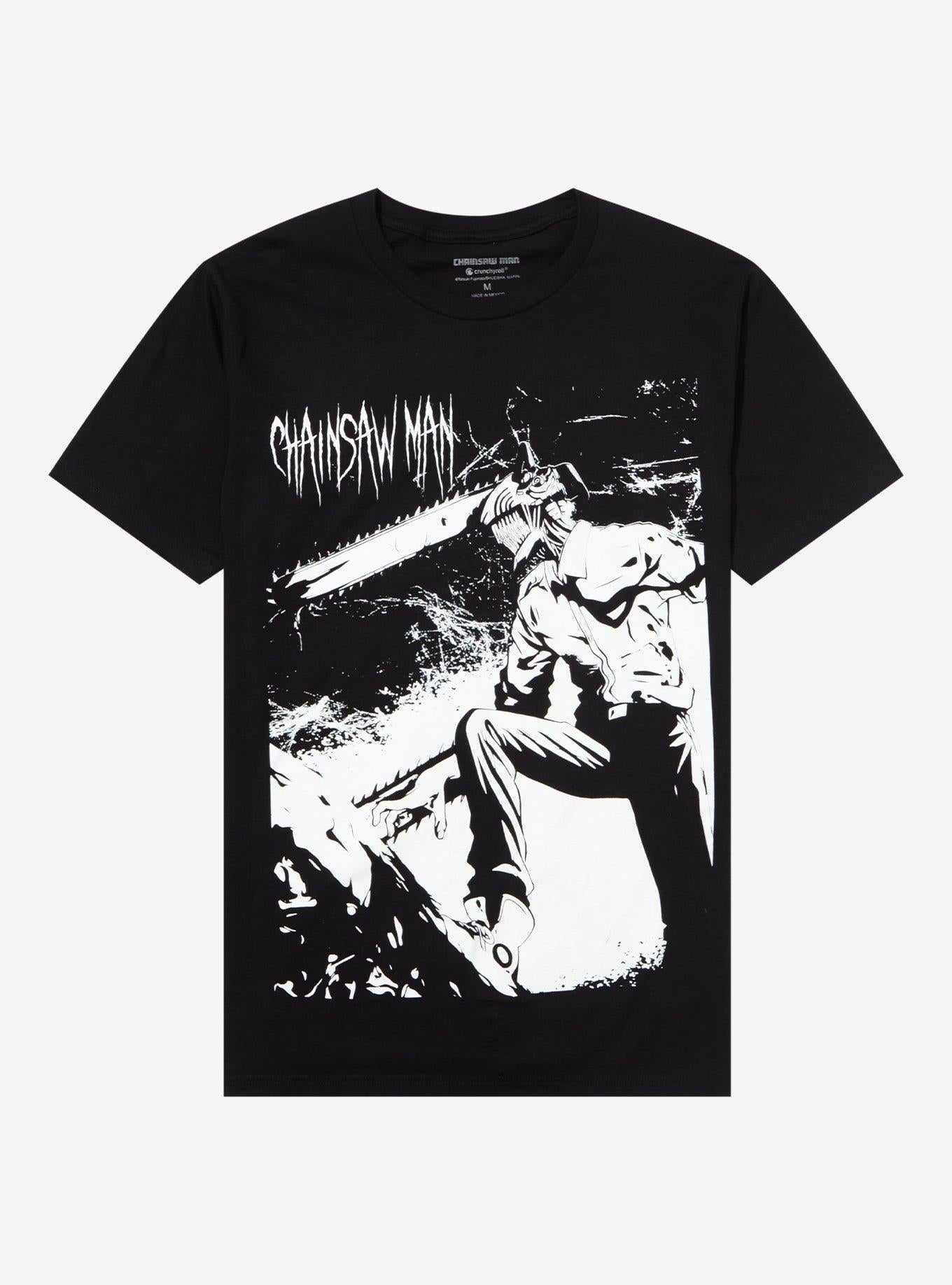 Chainsaw Man Jumbo Denji Black White TShirt Graphic Tee | Graphic Tee | Unisex Shirt | Soft Comfortable Wear