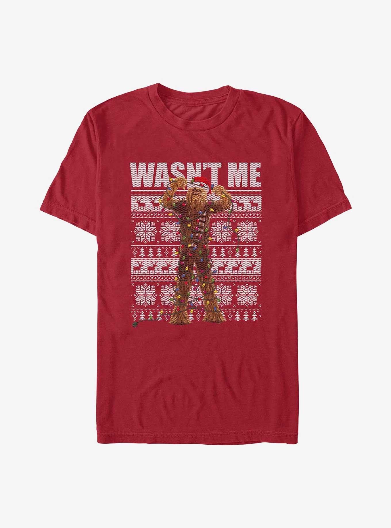Star Wars Chewie Tangled Lights Ugly Christmas T-Shirt T-Shirt | Trending Streetwear Style | Top Pick For Fans