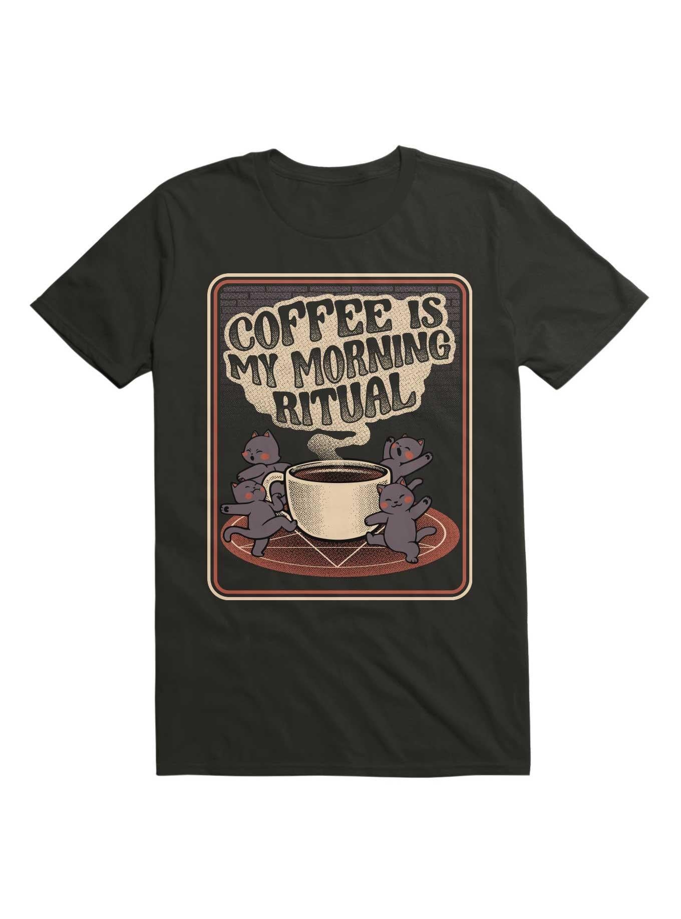 Coffee Is My Morning Ritual Cats T Shirt T Shirt Comfort Fit Fan Favorite