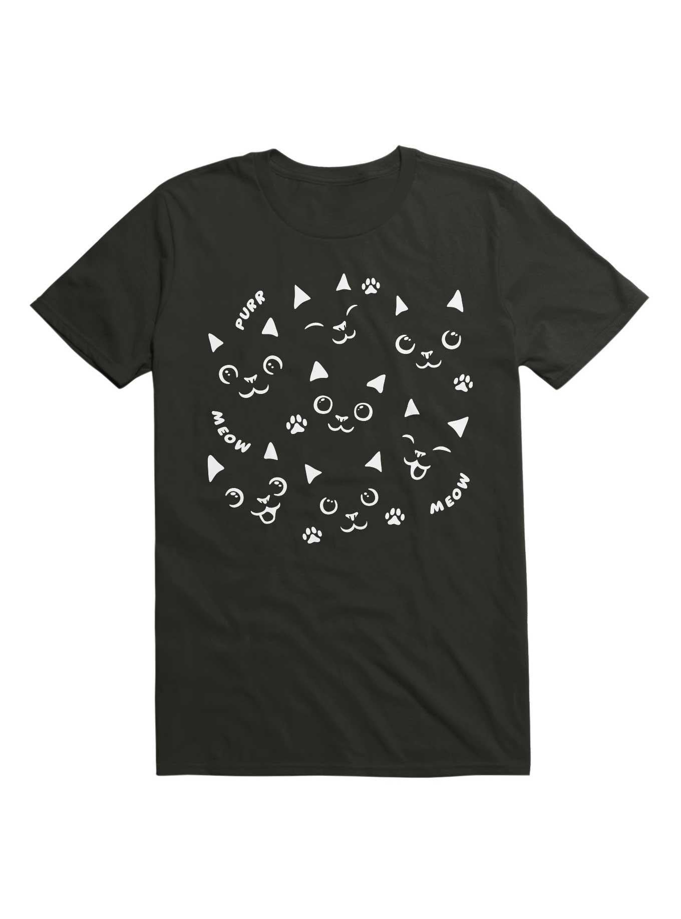 Black Cats In a Black Shirt T Shirt T Shirt Gym Lifestyle Workout Ready