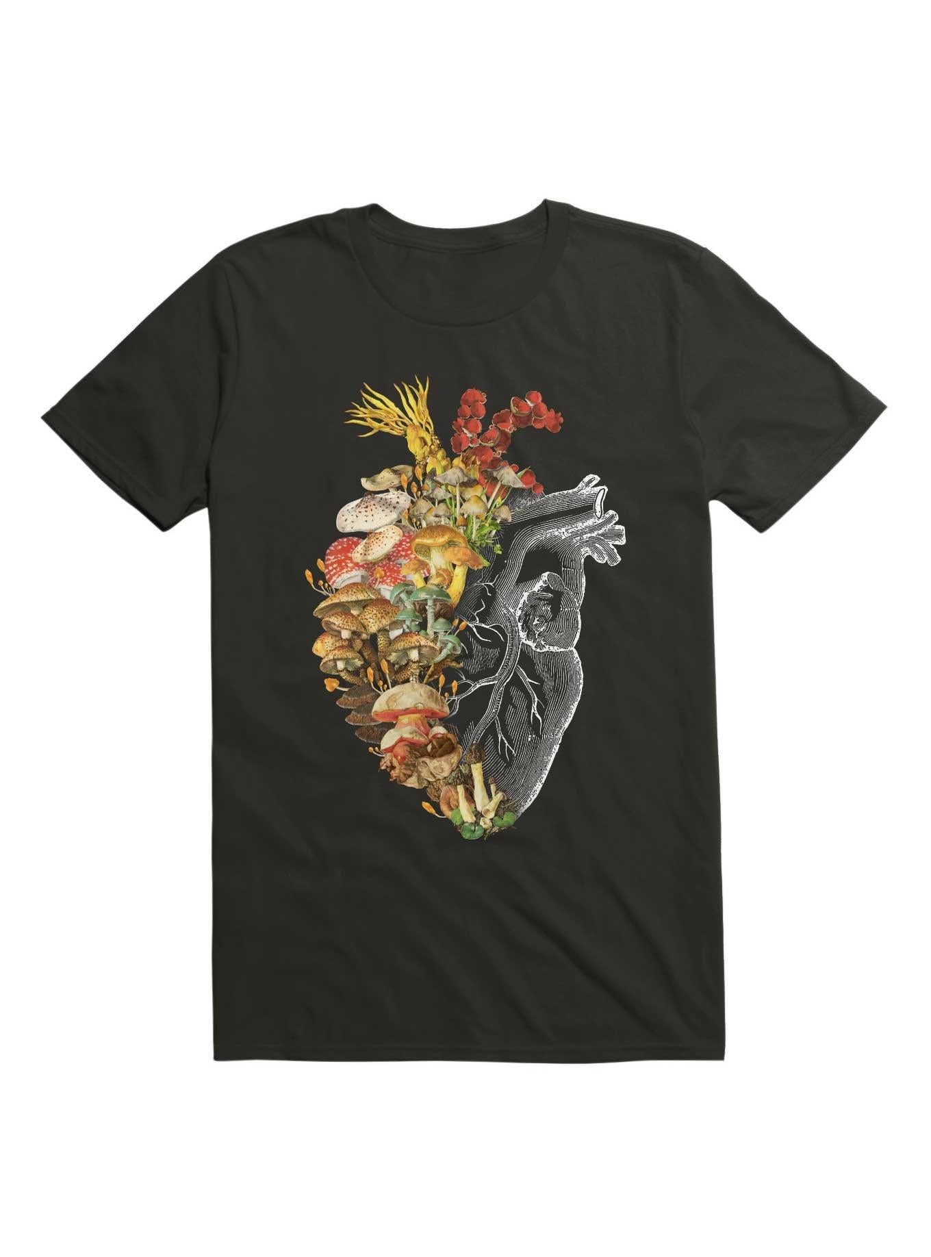 Mushroom Heart Vintage Nature T Shirt T Shirt Trending US
