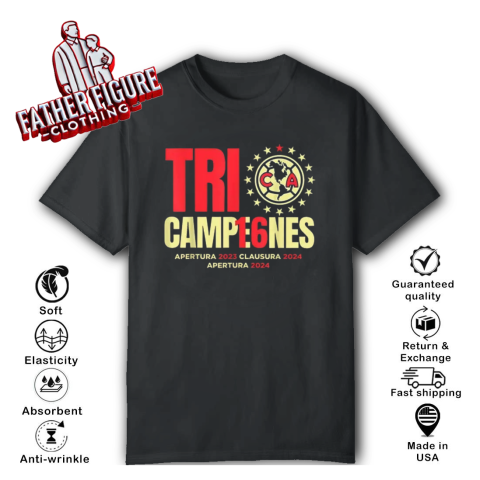 Club America Tri Champions Apertura 2024 T Shirt