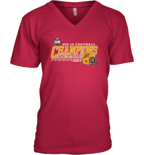 Arizona State Big 12 Championship V Neck T Shirt