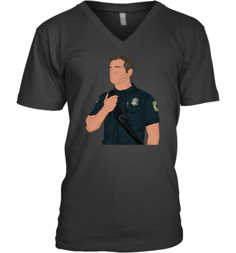 Bobby Nash Captain 911 On Abc Tv Show V Neck T Shirt