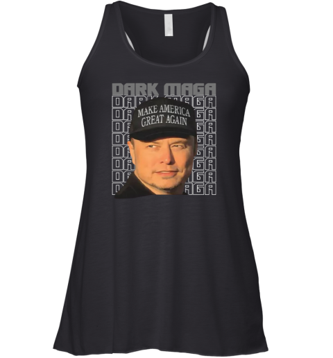 Elon Musk Dark Maga Racerback Tank