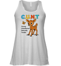 Cunt Caring Unbothered Naturally Tender Racerback Tank