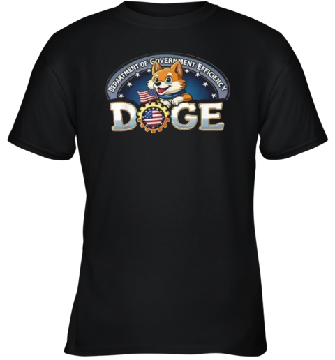 Doge Crypto Meme Department Of Government Efficiency Youth T Shirt