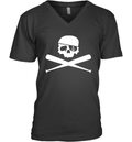 Bryan Reynolds Skull And Cross V Neck T Shirt