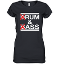 Drum And Bass Rum Ass Women039S V Neck T Shirt
