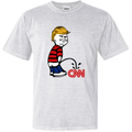 Donald Trump Piss On Cnn Fake News Dyed Heavyweight T Shirt