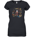 Courage Wick Courage The Cowardly Dog Women039S V Neck T Shirt