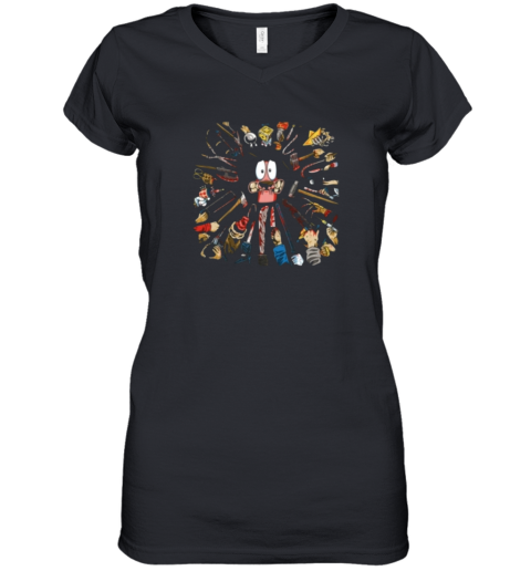 Courage Wick Courage The Cowardly Dog Women039S V Neck T Shirt