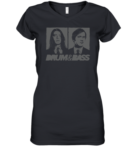 Drum Amp Bass Women039S V Neck T Shirt