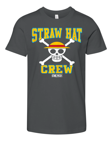 Anime Straw Hat Crew Athletic Type Jolly Rogers Premium Youth T Shirt