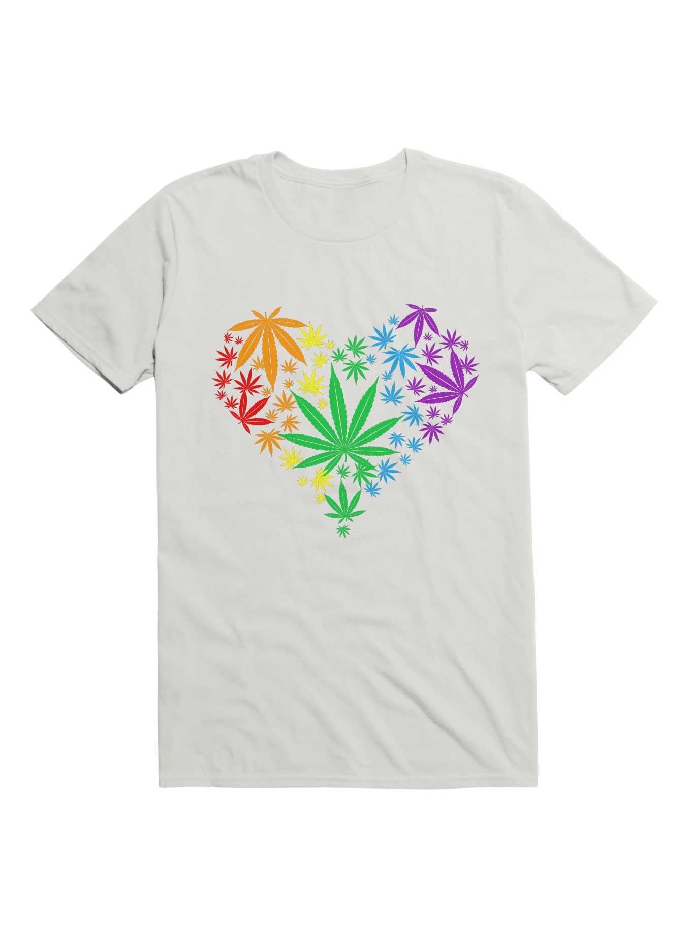 Marijuana LGBT Heart T Shirt T Shirt Trending US