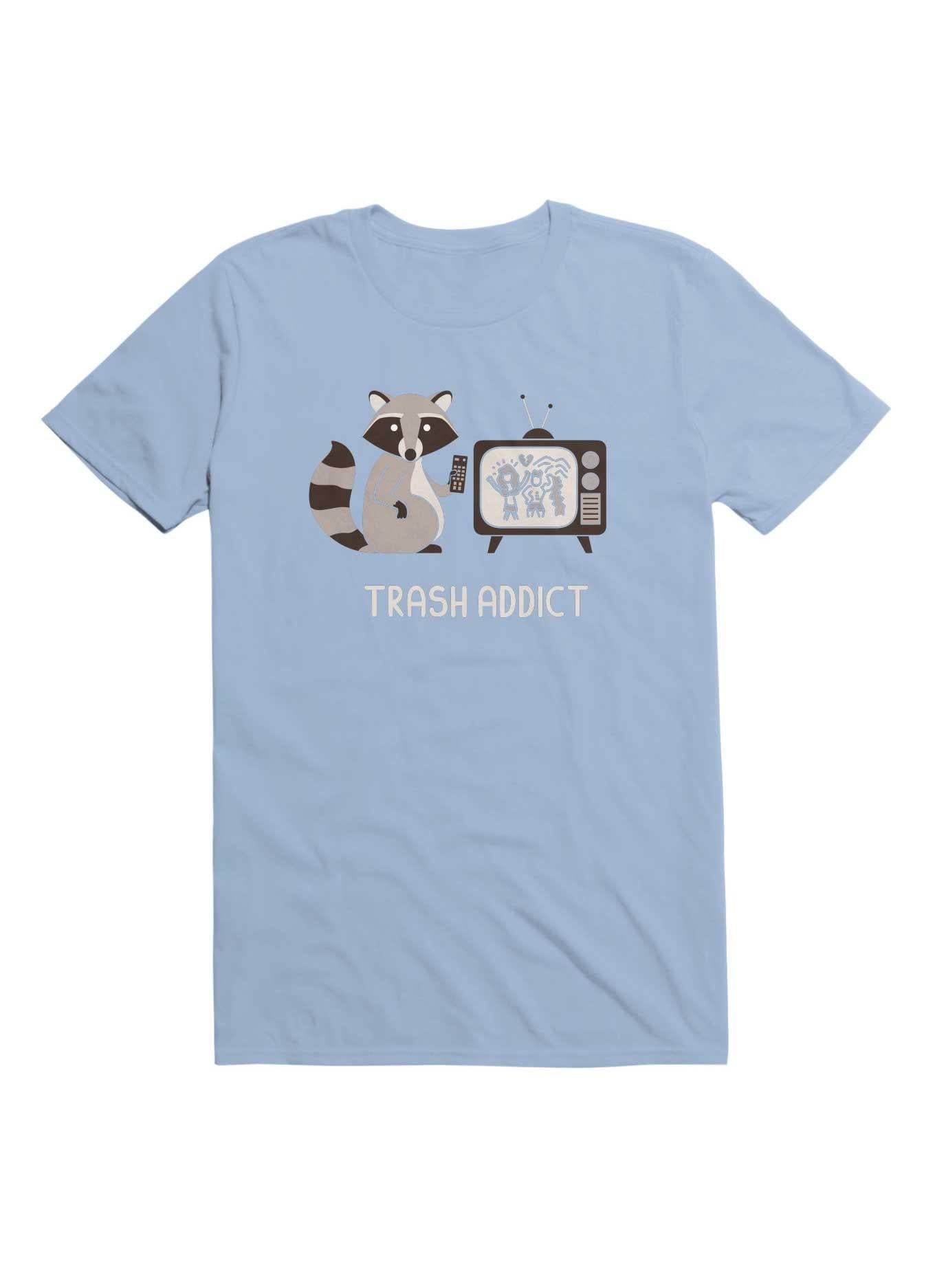 Raccoon TV Trash Addict T Shirt T Shirt Trending US Daily Wear