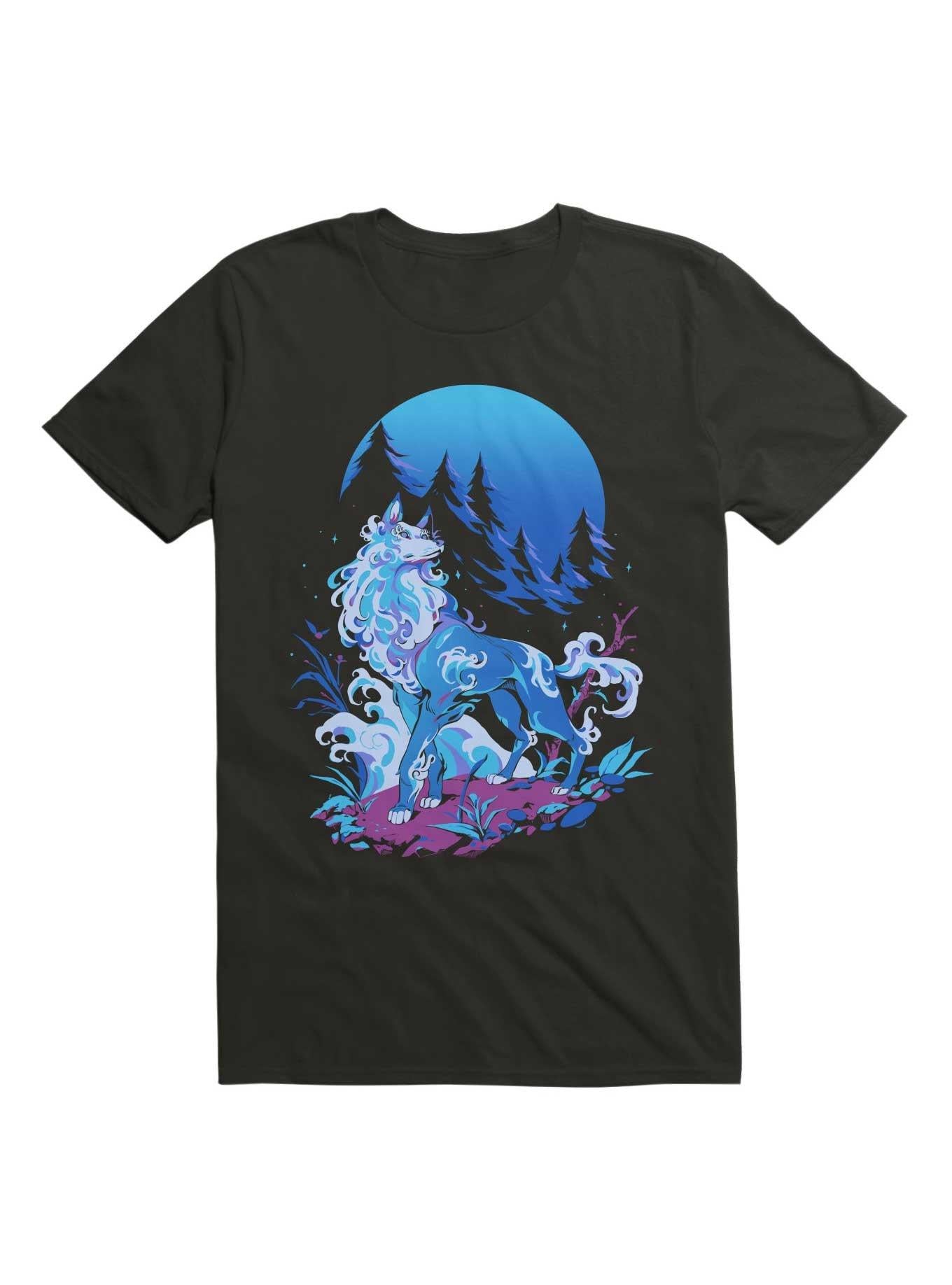 Spiritual Aqua Wolf T Shirt T Shirt Viral TikTok Workout Ready