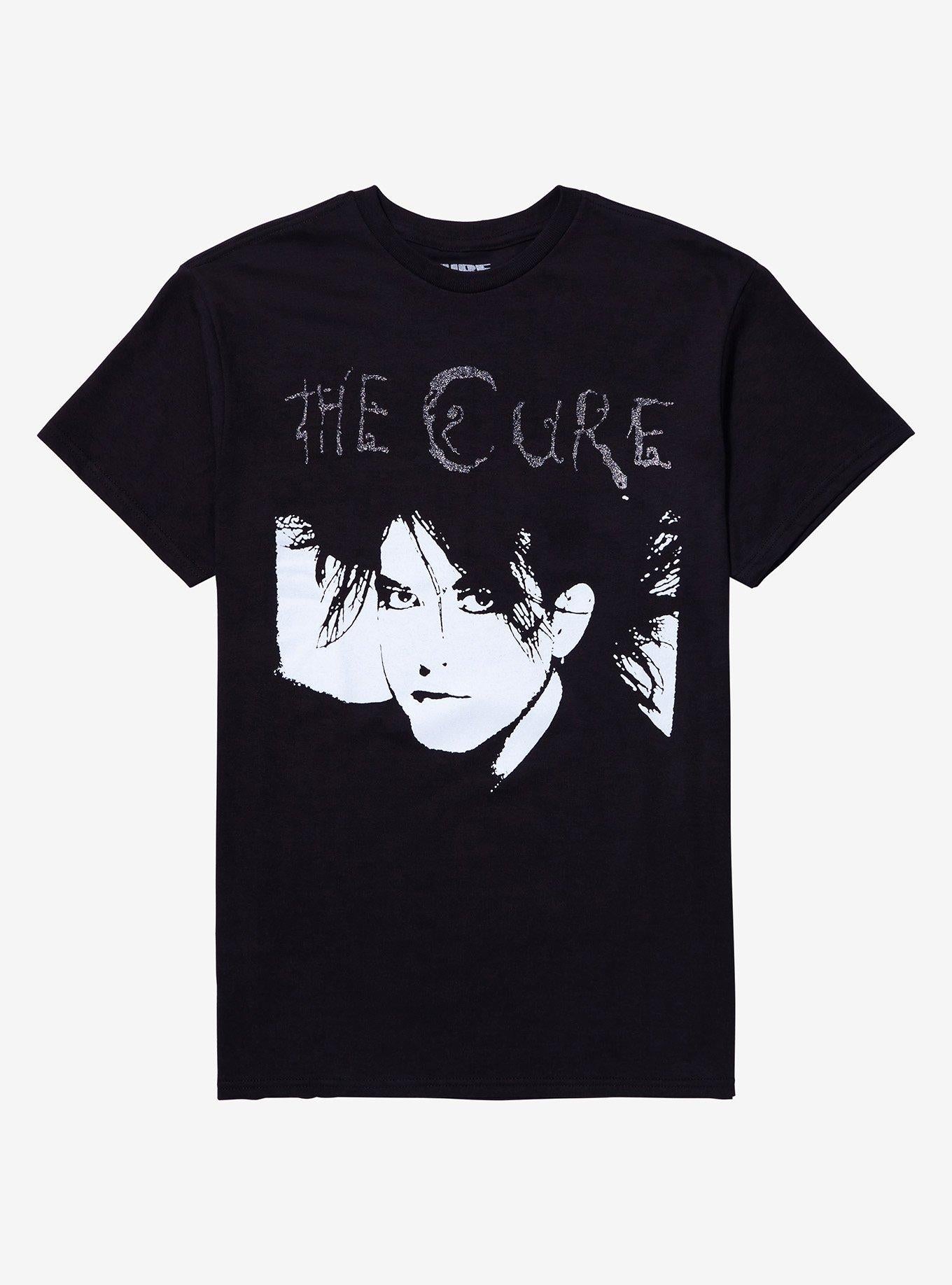 The Cure Glitter Logo Boyfriend Fit Girls TShirt Graphic Tee | Graphic Tee | Unisex Shirt | Perfect Gift For Fans