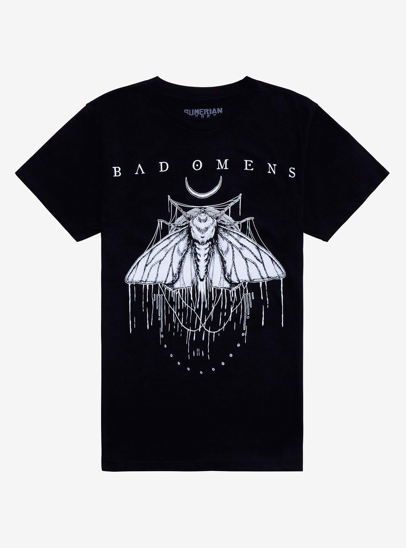 Bad Omens Moth Boyfriend Fit Girls TShirt Graphic Tee | Graphic Tee | Unisex Shirt | Premium Quality Apparel