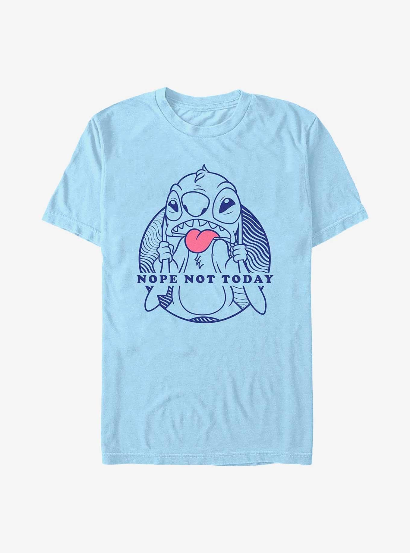 Disney Lilo Stitch Nope Not Today T-Shirt | Premium Unisex T-Shirt, Trending Graphic Tee
