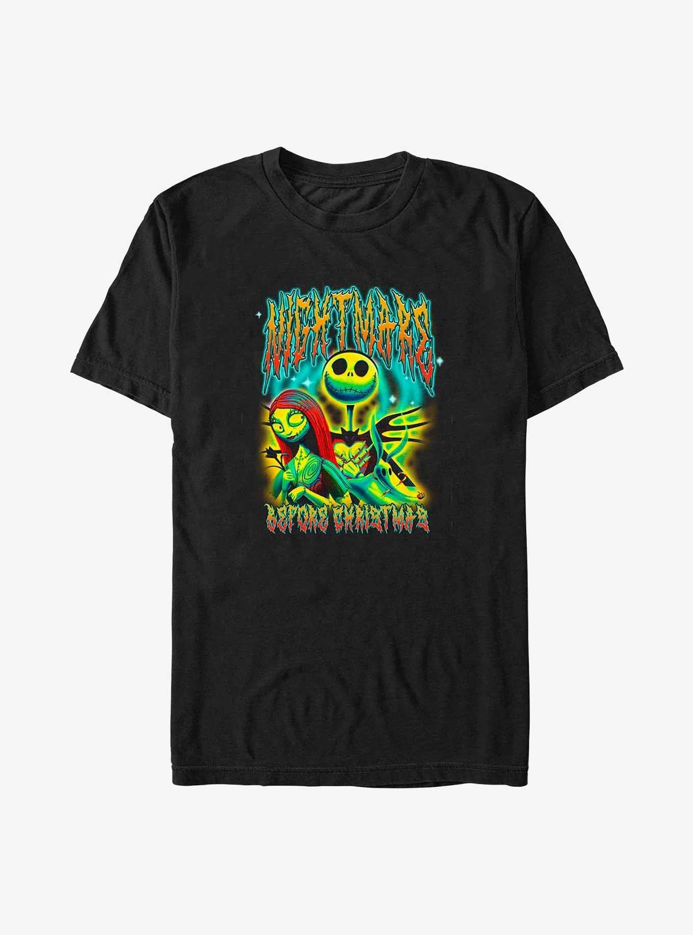 Disney The Nightmare Before Christmas Psychedelic Jack and Sally Big Tall T-Shirt T-Shirt | Exclusive Art Design | Great Gift Idea