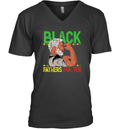 Black Father Matter Dope Black Dad King V Neck T Shirt