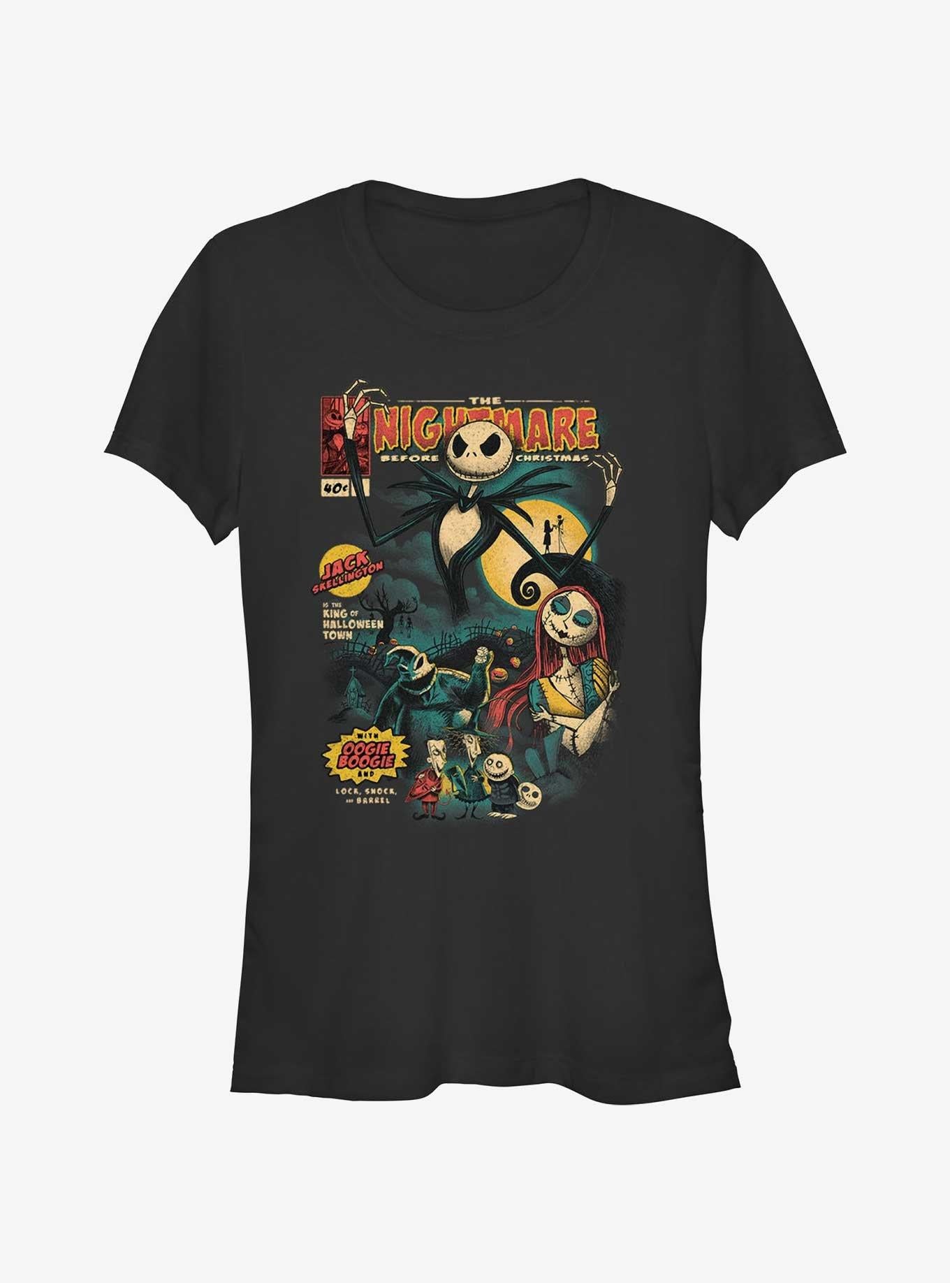 The Nightmare Before Christmas Comic Cover Girls T-Shirt T-Shirt | Best-Selling Design | High Demand Item