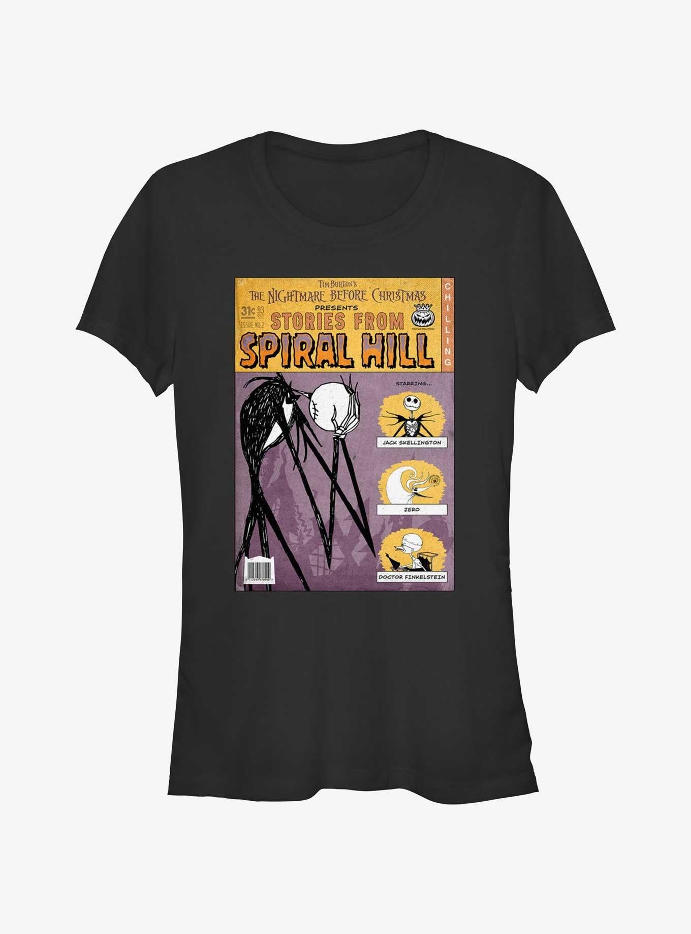Disney The Nightmare Before Christmas Jack Stories From Spiral Hill Girls T-Shirt T-Shirt | Trending Streetwear Style | Must-Have Style