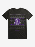 Wednesday Nevermore Christmas Sweater Pattern T-Shirt T-Shirt | Best-Selling Design | Trending Now