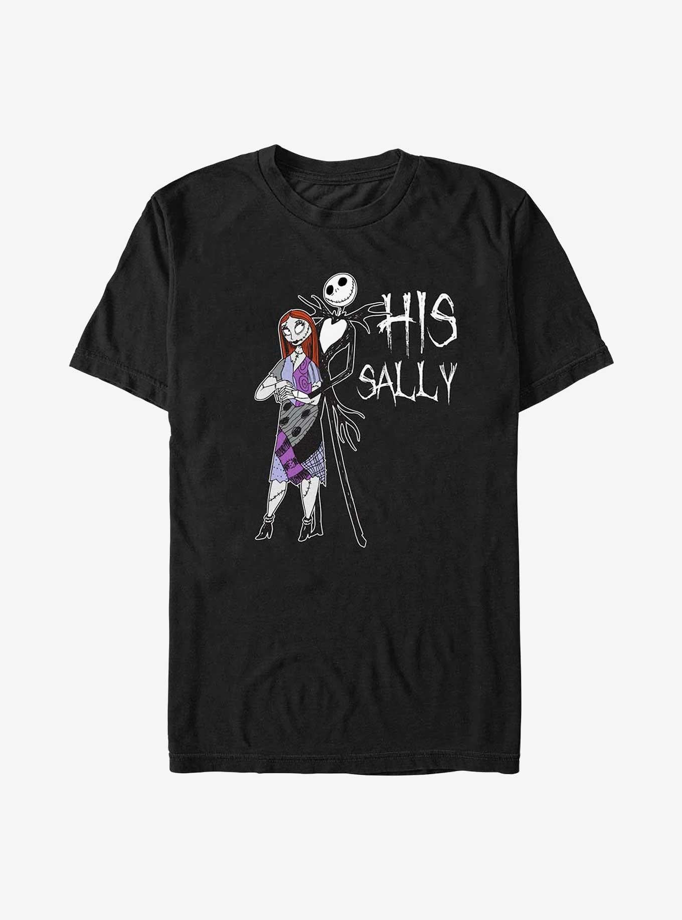 The Nightmare Before Christmas His Sally Big Tall T-Shirt T-Shirt | High-Quality Print | Great Gift Idea